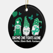 格言と闘う子供のメンタルヘルス認識度 セラミックオーナメント (左)