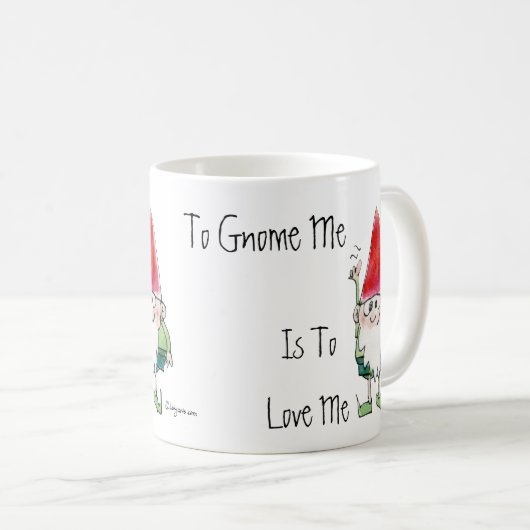 格言に私は漫画のマグ私を愛するべきです コーヒーマグカップ (正面右)