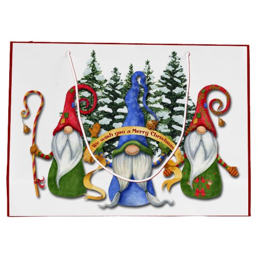 格言のおもしろいクリスマス·ウィッシュズ ラージペーパーバッグ (裏面)