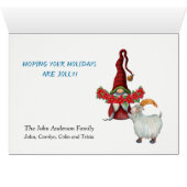 格言のおもしろいクリスマス·ウィッシュ·カード (内部横(下))