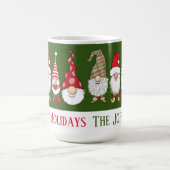 格言のための休日かわいいおもしろいクリスマス コーヒーマグカップ (中央)
