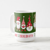 格言のための休日かわいいおもしろいクリスマス コーヒーマグカップ (正面左)