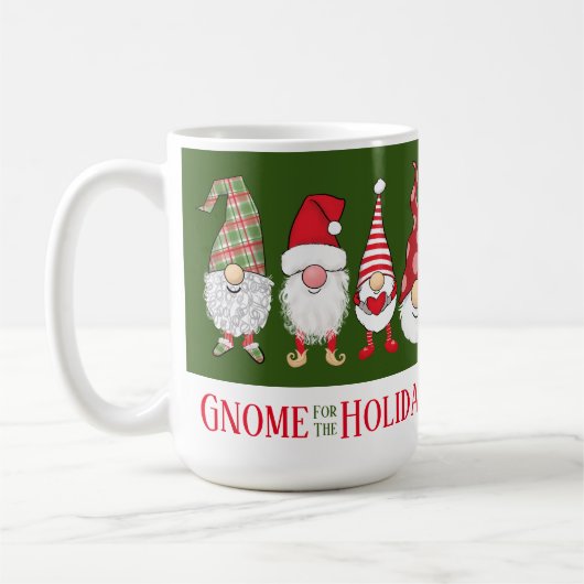 格言のための休日かわいいおもしろいクリスマス コーヒーマグカップ (左)