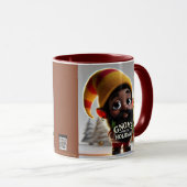 格言のための休日2024-4-Brownコーヒーマグ マグカップ (正面右)