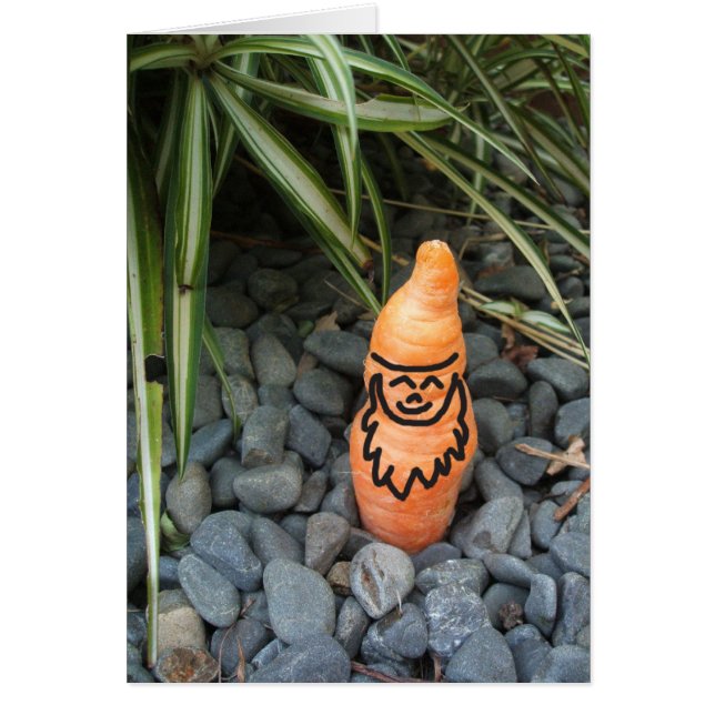 格言のにんじんの折るカード (正面)