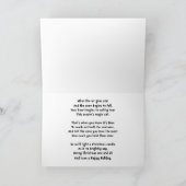 格言のクリスマスカード シーズンカード (内部)