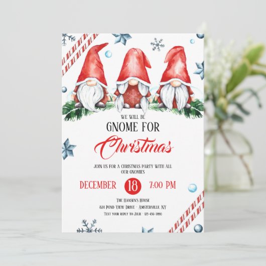 格言のクリスマスパーティー 招待状 (スタンド正面)