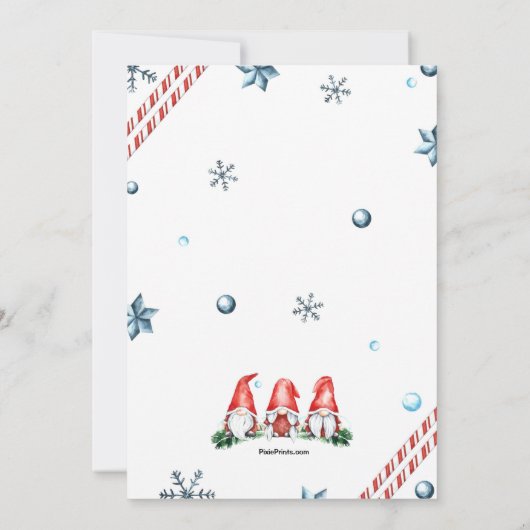 格言のクリスマスパーティー 招待状 (裏面)