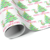 格言の下のツリーの折り返し紙 ラッピングペーパー (ロールコーナー)