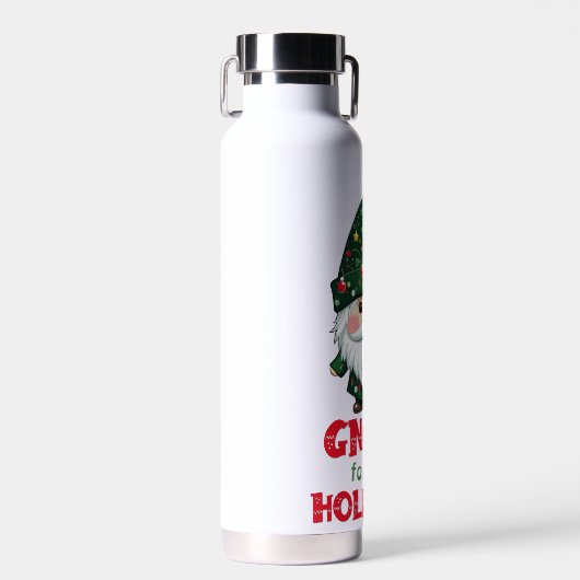 格言の休日と愛おもしろいらしいクリスマス ウォーターボトル (正面)
