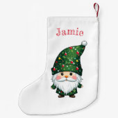 格言の休日と愛おもしろいらしいクリスマス スモールクリスマスストッキング (裏面)