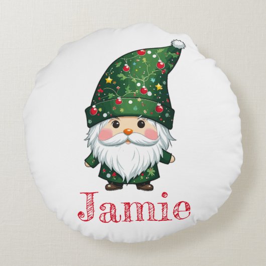 格言の休日と愛おもしろいらしいクリスマス ラウンドクッション (裏面)