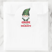 格言の休日と愛おもしろいらしいクリスマス ラウンドシール (バッグ)