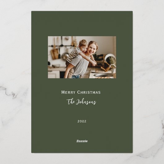 格言の休日金ゴールド 箔シーズンカード (裏面)