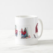 格言の休日/クリスマス写真コラージュ コーヒーマグカップ (正面右)