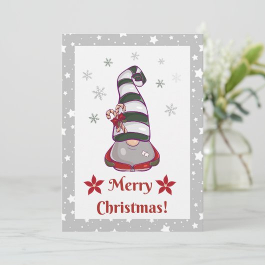 格言の休日 – クリスマパーソナライズされたス サンキューカード (スタンド正面)