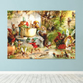 格言の台所 – 1895 キャンバスプリント (インサイチュ (ウッドフロア))