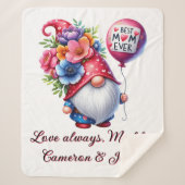 格言の味パーソナライズされたが最高のある母の日 シェルパブランケット (正面)