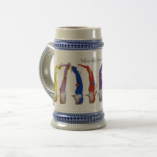 格言の場所 ビールジョッキ (正面左)