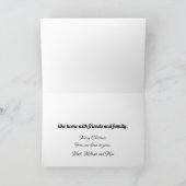 格言の場所…家に帰る シーズンカード (内部)