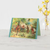 格言の妖精の小妖精や小人休日かすべての行事のブランク カード (黄色い花)