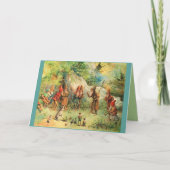 格言の妖精の小妖精や小人休日かすべての行事のブランク カード (正面)