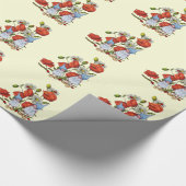 格言の子供、ケシ、てんとう虫、ファンタジーの芸術 ラッピングペーパー (角)