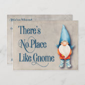 格言の新しい家の引っ越しましたの新しい住所Hygge 案内ポストカード (正面/裏面)