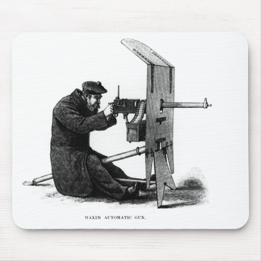 格言の自動銃 マウスパッド (正面)