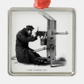 格言の自動銃 メタルオーナメント (正面)