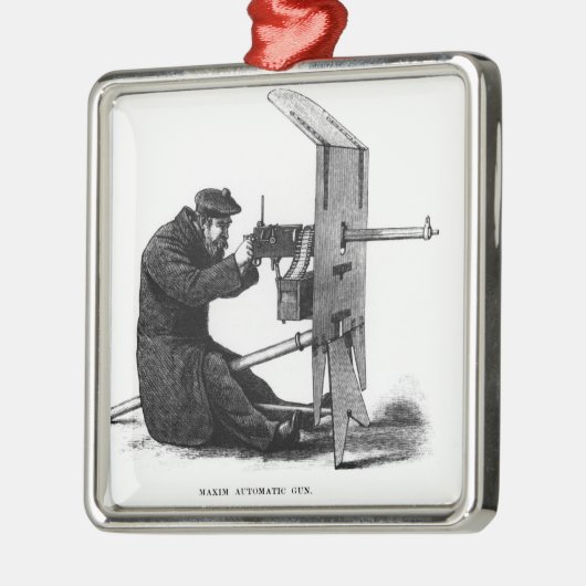 格言の自動銃 メタルオーナメント (左)