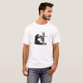 格言の自動銃 Tシャツ (正面フル)