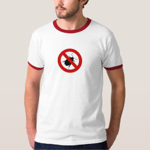 格言の虫の戦闘機メンズTシャツ Tシャツ