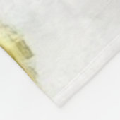 格言の雪の水色の絵を描ヴィンテージ フリースブランケット (角)