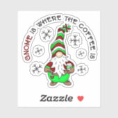 格言はコーヒーの場所 |かわいいクリスマス シール (シート)