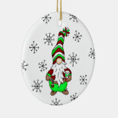 格言はコーヒーの場所 |かわいいクリスマス セラミックオーナメント (右)