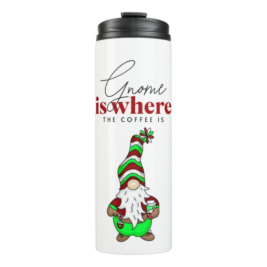 格言はコーヒーの場所 |かわいいクリスマス タンブラー (正面)