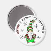 格言はコーヒーの場所 |かわいいクリスマス マグネット (正面/裏面)