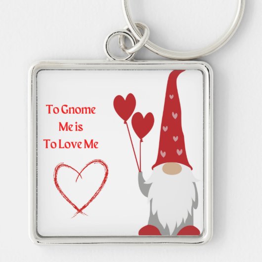 格言は格言とハートで私を愛する キーホルダー (正面)