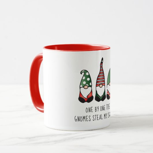 格言は私の正気のクリスマスおもしろいことわざを盗む マグカップ (正面左)