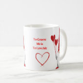 格言は私を格言で愛する コーヒーマグカップ (正面右)