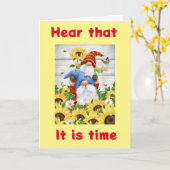 格言は言う時間を**ハッピーバースデー** カード (黄色い花)