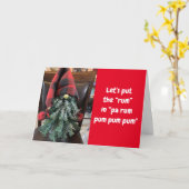 格言は**の時に**笑う カード (黄色い花)