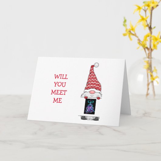 格言は「ミスタントウの下で会う」と言う カード (黄色い花)