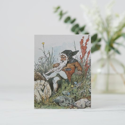 格言ひげをはやした丸太 ポストカード (スタンド正面)