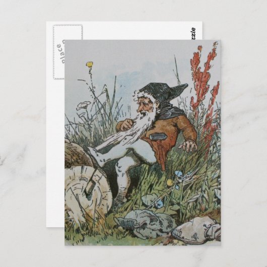 格言ひげをはやした丸太 ポストカード (正面/裏面)