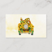 格言ひまわりミツオムツラッフル 名刺 (裏面)