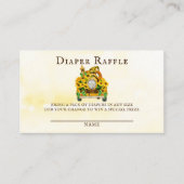 格言ひまわりミツオムツラッフル 名刺 (正面)