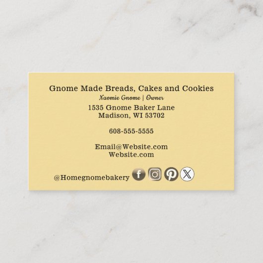 格言ふるさとベーカリーパティシケーズスウィートトリートメント 名刺 (裏面)