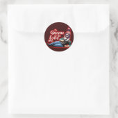格言へ$9.95ステッカー(20パック) ラウンドシール (バッグ)